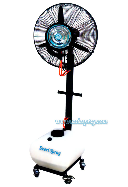 Spray fan for the factory